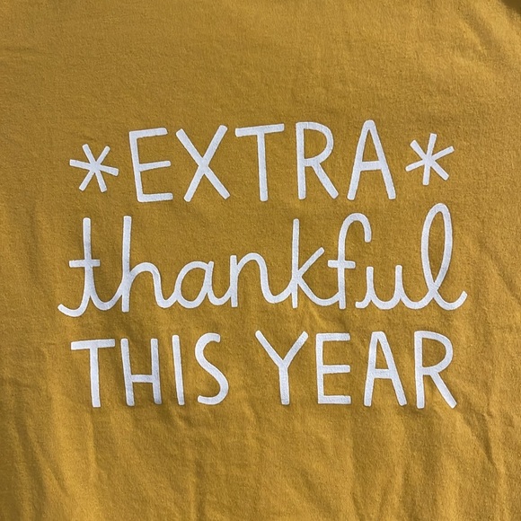 3/$20 Cat & Jack extra thankful this year kids tshirt size small 6/7 EUC - Picture 2 of 5
